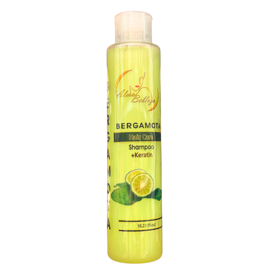 Alma Belleza Bergamot Hair Care Shampoo with Keratin – 16.23 fl oz