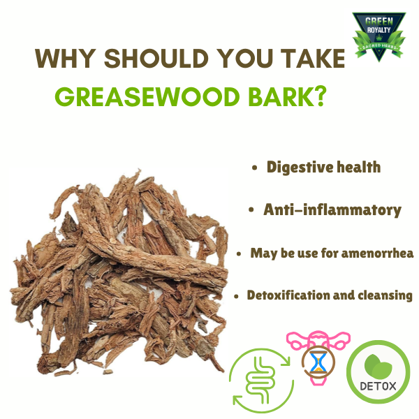 Green Royalty- Cancerina(4oz)/Greasewood Bark
