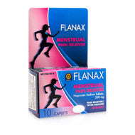 Flanax Menstrual Pain Reliever / Alivio dolor Menstrual x 10 Caps