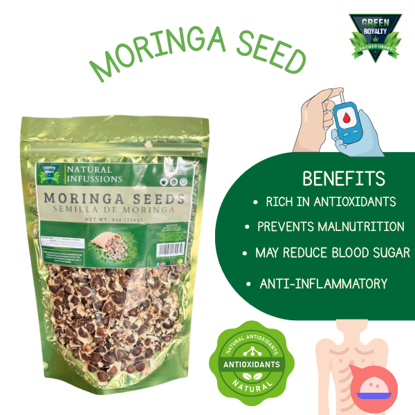 Green Royalty- Moringa semila(4oz)/Moringa Seeds