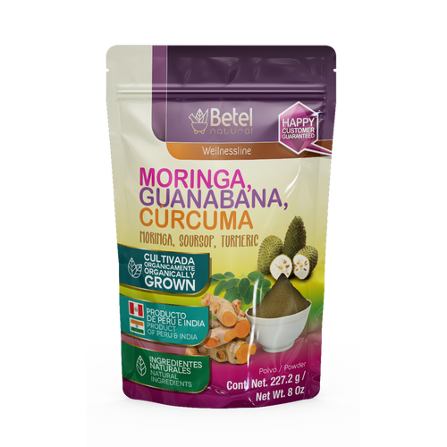 Moringa/Guanabana/Curcuma Polvo 8oz