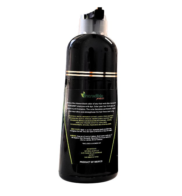 LABS Incredible Black Natural Shampoo (14.1 oz) for Hair Styling and Hydration