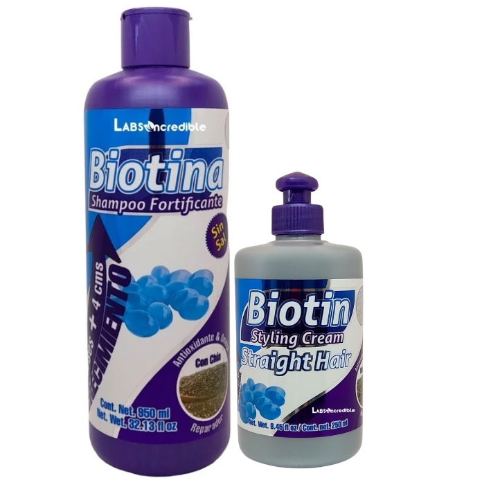 LABS Incredible Biotin/Chia Shampoo and Hair Cream Combo 32oz (950ml)