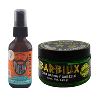 Barbiux Minoxidil Beard and Hair Growth Combo with Bergamot Hair Pomade