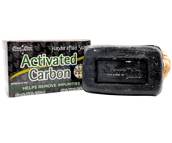 Labs Incredible Activated Carbon Handcrafted Soap Bar - 100g (3.5 oz) - Deep Cleansing, Removes Impurities, and Detoxifies Skin