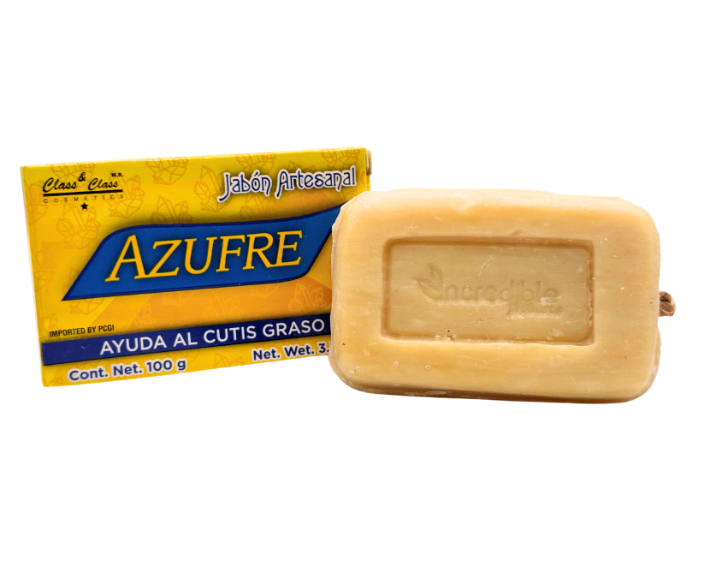 Labs Incredible Azufre Artisan Sulfur Soap Bar - 100g (3.5 oz) - Helps Oily Skin, Reduces Acne, and Promotes a Clear Complexion