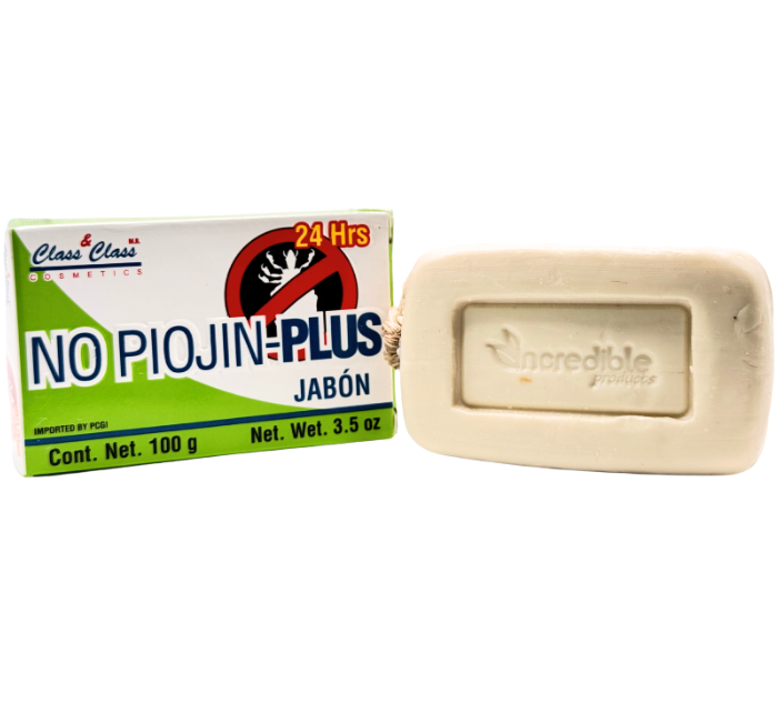 Labs Incredible No Piojin Plus Anti-Lice Soap Bar - 100g (3.5 oz) - 24-Hour Protection Against Lice and Nits