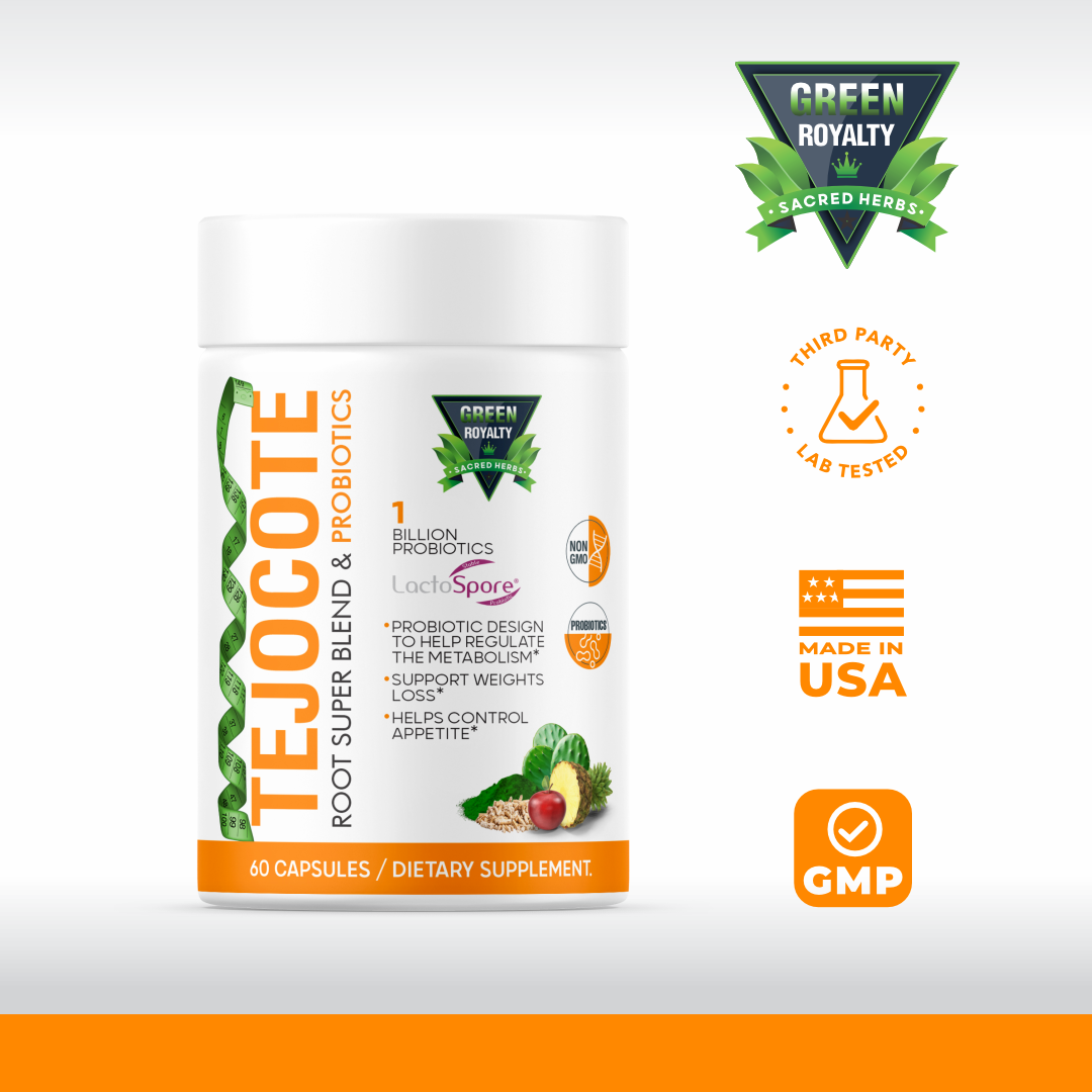 TEJOCOTE Root Super Blend & PROBIOTICS (60Cap) Weight Loss Premium Dietary Supplement | 1 Billion PROBIOTICS | Support Weight Loss |Helps Control Appetite - 2 Month Supply